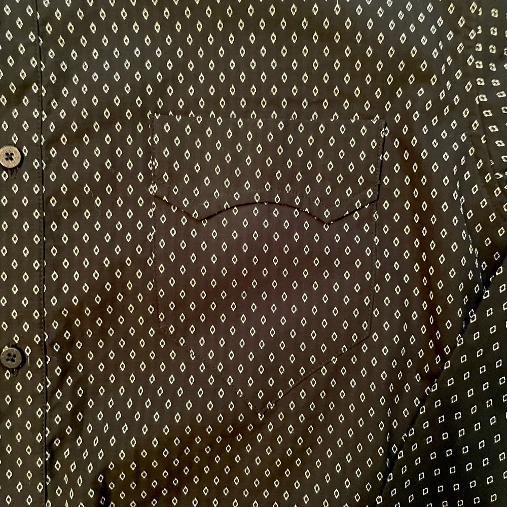 The Laundry Room Howe Men’s Black w/White Detail Long Sleeve Button Dress Shirt - Picture 6 of 13